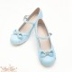 Sentaro Bobo Round Toe Hollow Bow Mid and Low Heel Shoes(8 Colours/Full Payment Without Shipping)